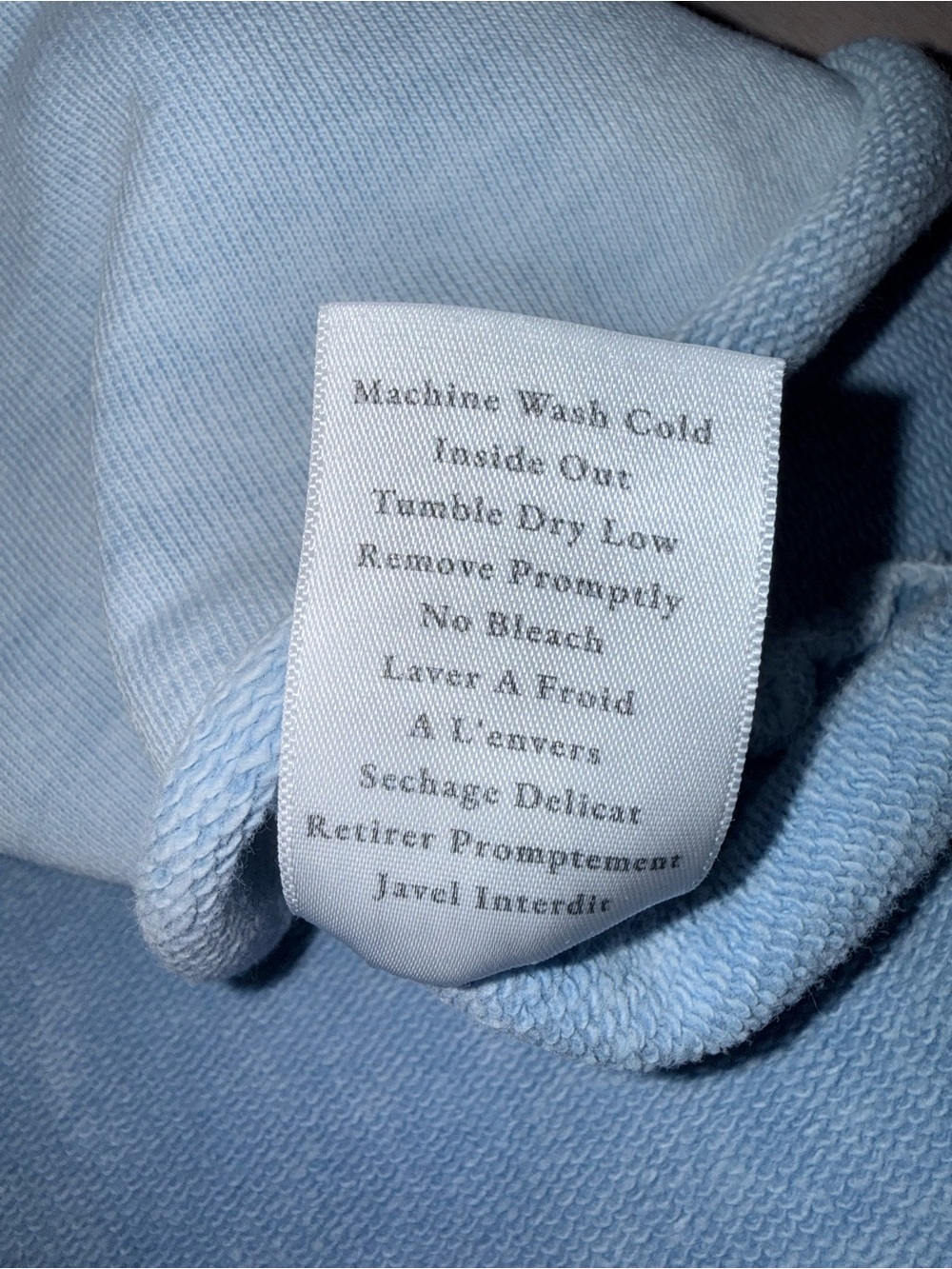 Frank & Eileen Kane Capelet Hoodie Light Blue Medium Like New - Picture 8 of 9